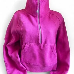 Pink Lululemon Scuba Half Zip